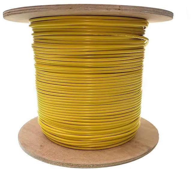 Main image of 2 Strand Fiber Optic Cable Spool Singlemode(OS2), Yellow, 2000ft | 9/125, Indoor, Riser Rated, G652.D, Corning SMF-28, Aramid Yarn