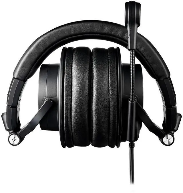 Alt view image 5 of 7 - ATH-M50XSTS StreamSet Streaming Headset - Black Bundle with Case, Stand, XLR Cable, and Austin Bazaar Polishing Cloth