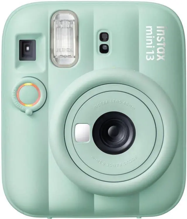 Alt view image 7 of 7 - Instax Mini 13 Lagoon Green Instant Camera with 20-Sheet Film | Includes Instax Mini 13 Lagoon Green Camera, 20-Sheet Mini Film & 20 Sticker Frames for creative instant photos