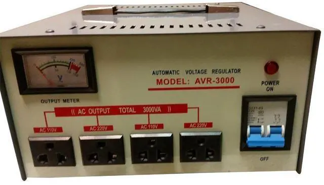 Main image of 3000 Watt Step Up/Down Voltage Converter Transformer AVR-3000, Fuse Protection and Automatic Voltage Regulator - Two Way Transformer - 110 to 220 V or 220 to 110 V (3000 WATTS)