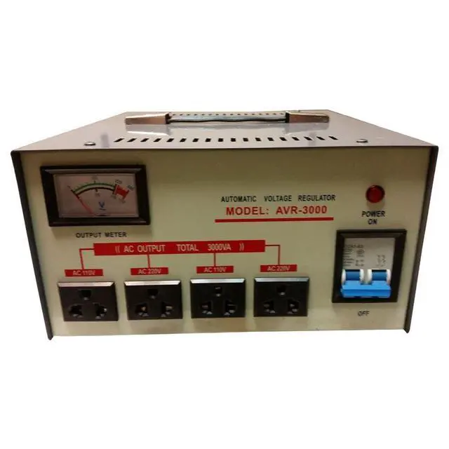 Alt view image 2 of 2 - 3000 Watt Step Up/Down Voltage Converter Transformer AVR-3000, Fuse Protection and Automatic Voltage Regulator - Two Way Transformer - 110 to 220 V or 220 to 110 V (3000 WATTS)