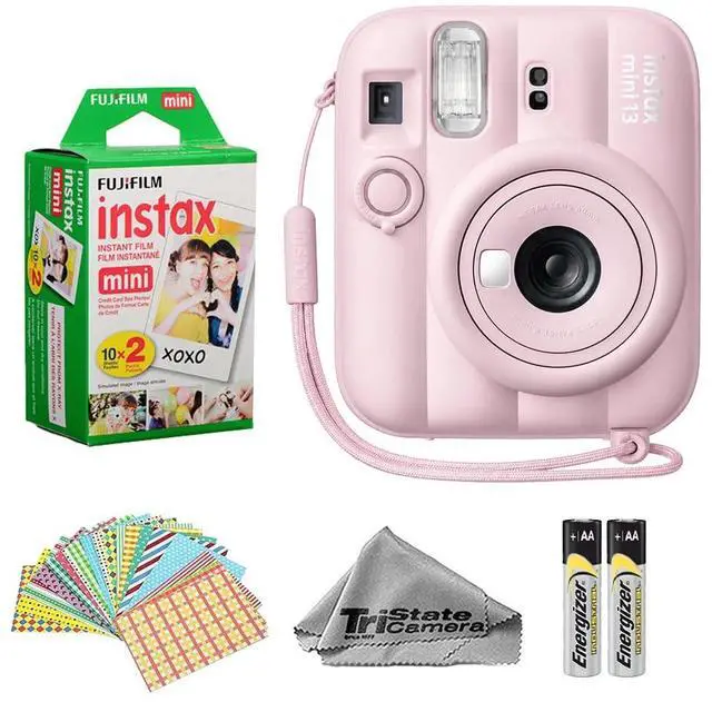 Main image of Instax Mini 13 Candy Pink Instant Camera with 20-Sheet Film | Includes Instax Mini 13 Candy Pink Camera, 20-Sheet Mini Film, and 20 Sticker Frames for creative instant photos