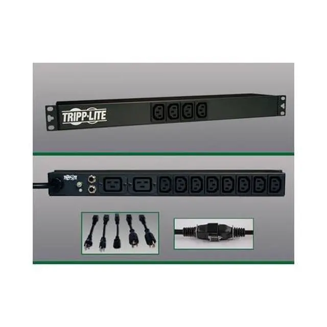 Alt view image 2 of 2 - 14-outlet c13/c19 10ft 16-amp pdu zero u - NEW - Retail - PDUNV