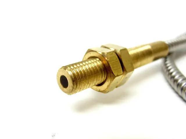 Alt view image 6 of 7 - BF-A-36T 0.125 INCH Diameter, 36 INCH Cable Length, BIFURCATED, Fiber Optic, Glass Fiber, Light Guide, Stainless Steel, Threaded 1.50 Brass Head