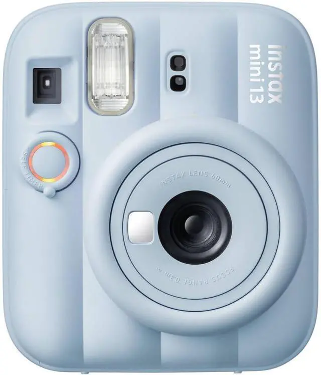Alt view image 7 of 7 - Instax Mini 13 Frost Blue Instant Camera with 20-Sheet Film | Includes Instax Mini 13 Frost Blue Camera, 20-Sheet Mini Film, and 20 Sticker Frames for creative instant photos