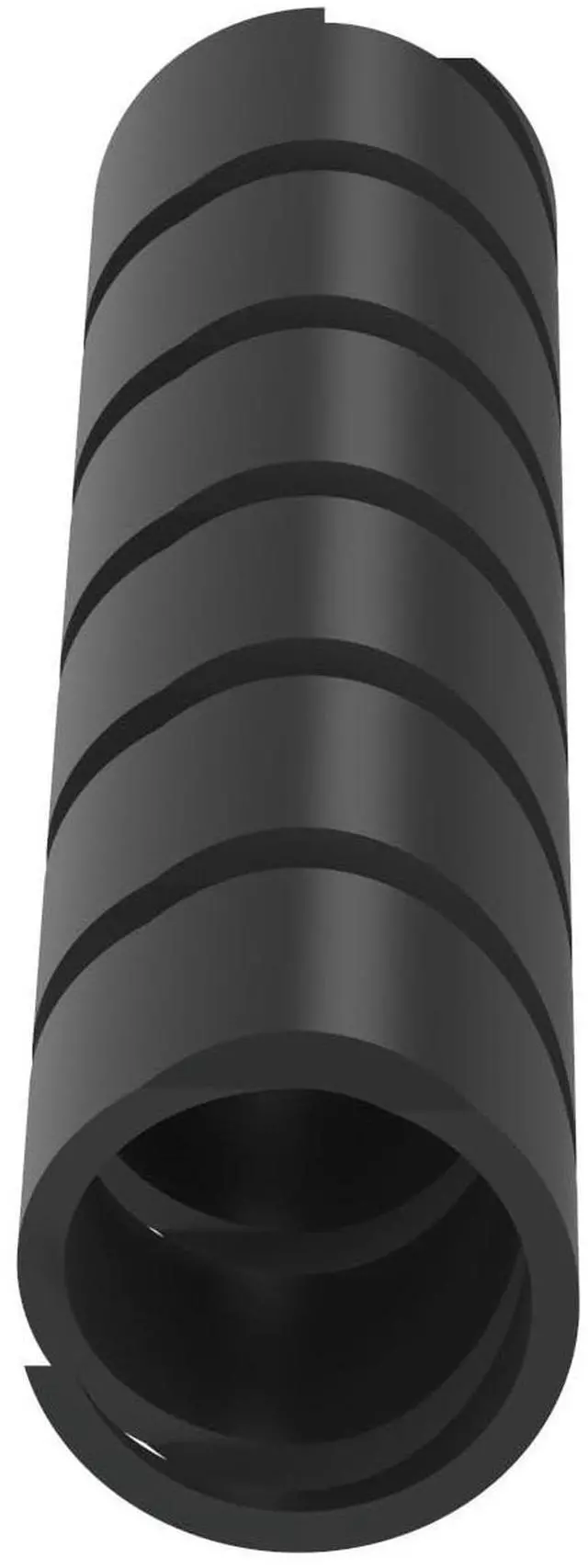 Main image of T38P-C0 Spiral Wrap, Weather Resistant Polypropylene, 0.38" x 100', Black