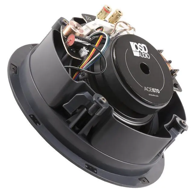 Alt view image 4 of 5 - 6.5" Trimless Ceiling Speaker 90W LCR Home Theater Surround, Contour Switch, ACE670 (Single)