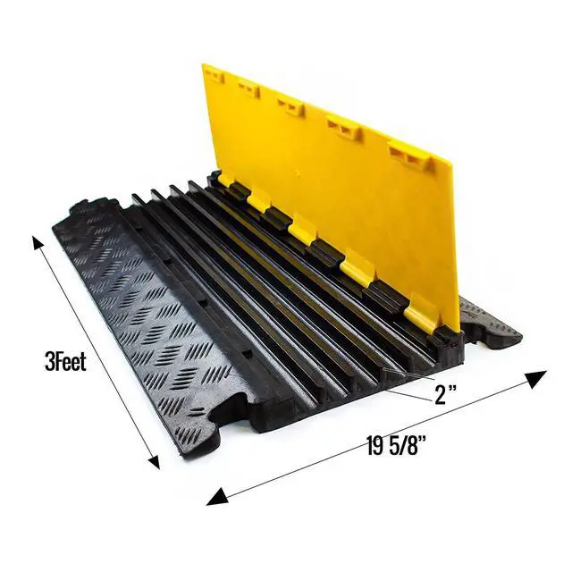 Alt view image 2 of 4 - 5 Channels Cable Protector Ramp, 11,000 lbs Capacity