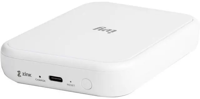 Alt view image 3 of 7 - Ivy 2 Mini Photo Printer Pure White Travel Accessory Bundle | For iOS & Android, ZINK 2x3 Sticky-Back Photo Prints, Compact Travel Size | Bluetooth | 50 Sheets + More