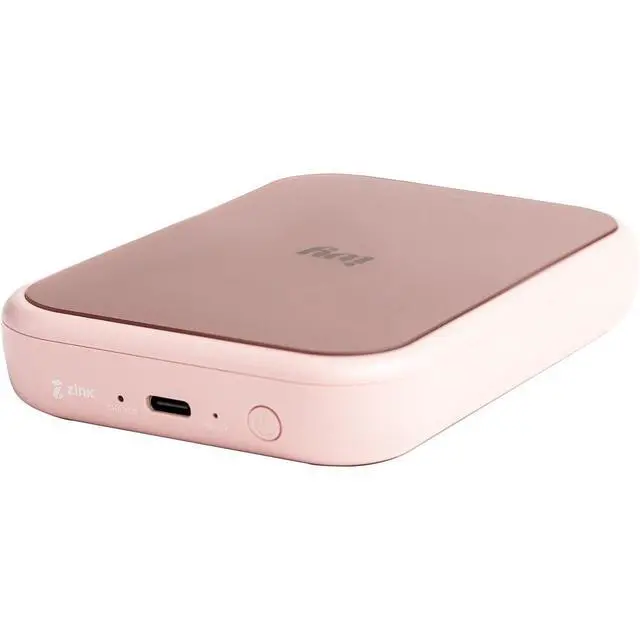 Alt view image 3 of 7 - Ivy 2 Mini Photo Printer Blush Pink Travel Accessory Bundle | For iOS & Android, ZINK 2x3 Sticky-Back Photo Prints, Compact Travel Size | Bluetooth | 50 Sheets + More
