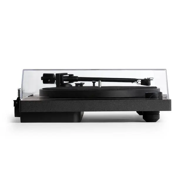 Alt view image 4 of 6 - Turntable System Includes T1 Vinyl Record Player & M1 Bookshelf Monitors, Built-In Bluetooth 5.0 Connectivity, Supports 33-1/3 and 45 RPM Vinyl Record, Wireless Music Streaming (Espresso)