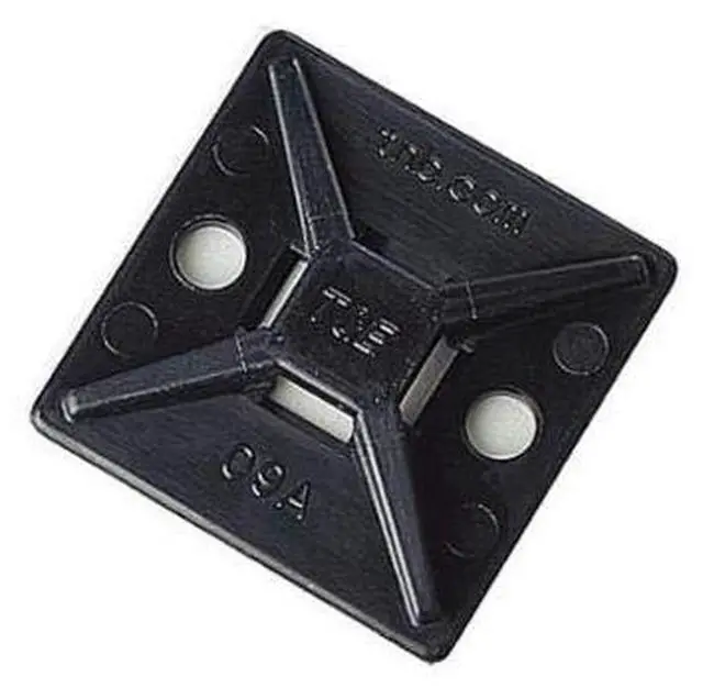 Main image of MPNY-1000A-0-C Cable Tie Mounting Base, Adhesive Mount, 0.19 in W Tie, Nylon, Black