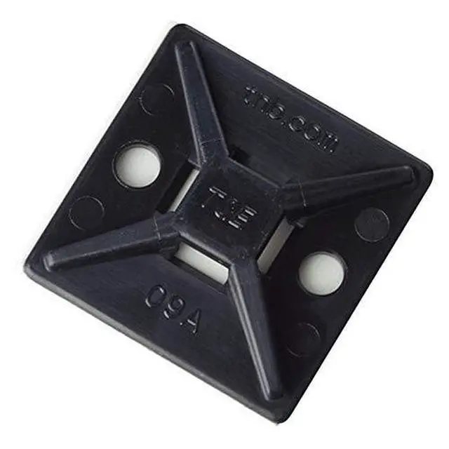 Alt view image 3 of 3 - MPNY-1000A-0-C Cable Tie Mounting Base, Adhesive Mount, 0.19 in W Tie, Nylon, Black