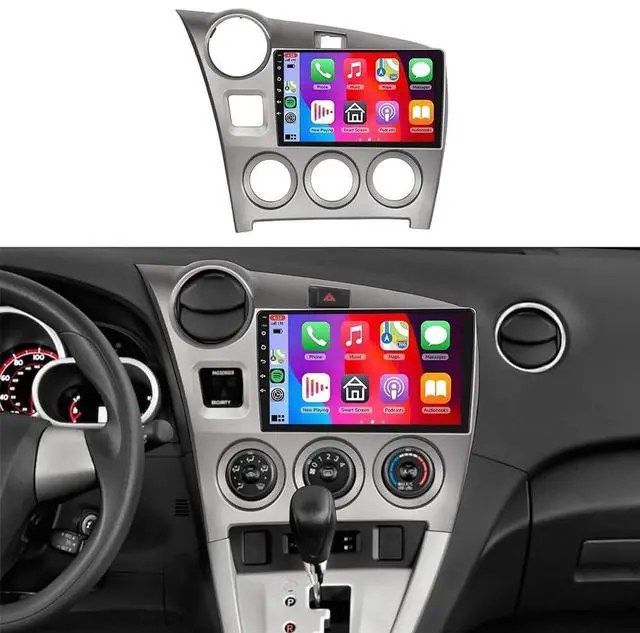 Main image of 2+64G Android 14 Car Stereo Radio for Toyota Matrix 2009-2014 with Wireless Carplay Android Auto 9 inch Double Din Car Audio Receivers GPS Navigation WiFi SWC Bluetooth Backup Camera