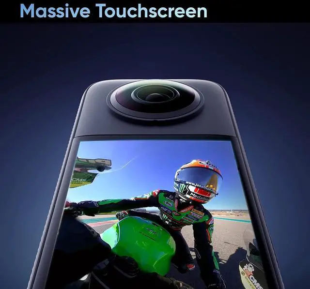 Alt view image 2 of 7 - X3 360 Degree Waterproof Action Camera, 5.7K 360, Stabilization, Touch Screen, AI Editing, Live Streaming, Webcam, Voice Control, Black