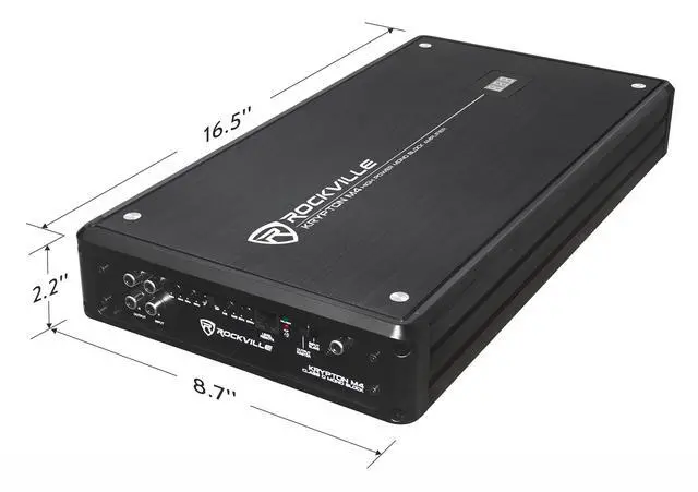 Alt view image 3 of 6 - Krypton M4 Class D Mono 1-Ohm Car Amplifier with RWK01 Wire Kit | 6000W Peak / 1500W RMS, 1-Ohm, Class D MOSFET, Bass Remote with Clip Indicator, RWK01 0 AWG Wire Kit with RCAs, 2-Items