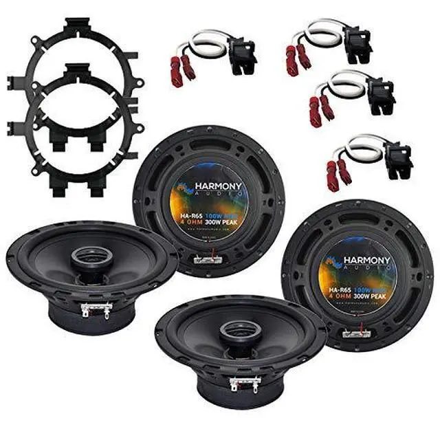 Main image of Fits GMC Yukon XL 2001-2002 Speaker Upgrade Package R5 R65 | 6.5 and 5.25 inch coaxial set, direct OEM replacement kit, easy door install, made for factory locations