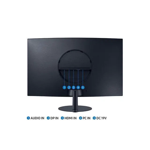 Alt view image 5 of 6 - T550 Series 27-Inch FHD 1080p Computer Monitor, 75Hz, Curved, Built-in Speakers, HDMI, Display Port, FreeSync (LC27T550FDNXZA)