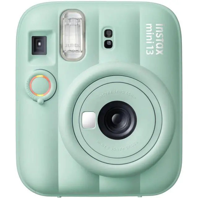 Alt view image 7 of 7 - Instax Mini 13 Green Instant Camera with 20-Sheet Film Set | Includes Instax Mini 13 camera, 20-sheet film, carrying case, photo album, color filters, and assorted photo frames