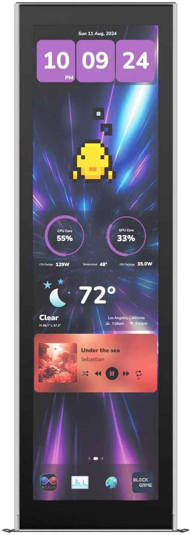 Main image of Y70 Touch Infinite Display Upgrade Screen Kit for PC Case - 14.9" IPS Display - 2.5K Resolution - 60Hz - 10-Point Touch - Pitch Black