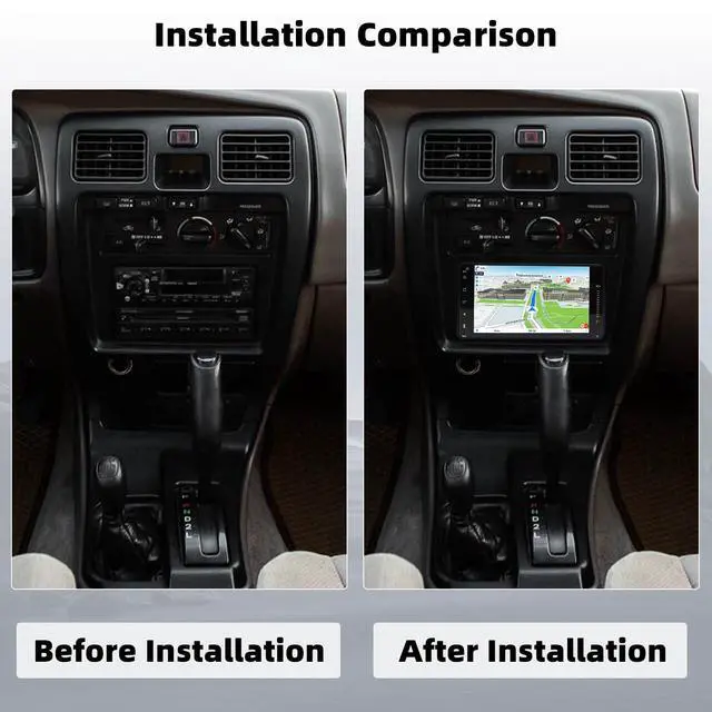 Alt view image 2 of 7 - Android Stereo Radio for Toyota 4Runner 1990 1991 1992 1993 1994 1995, w/Wireless CarPlay Android Auto, 7'' Radio for 4Runner Bluetooth, HiFi, FM, GPS, WiFi, Mirror Link, SWC, Mic, Backup Cam