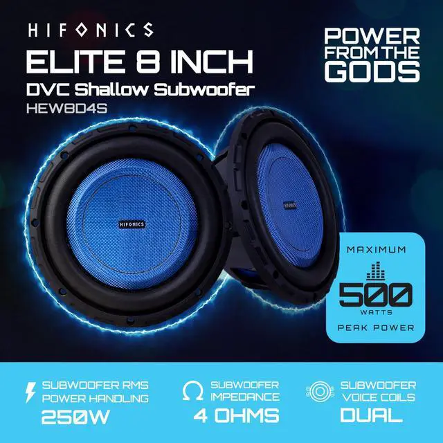 Alt view image 2 of 7 - Elite 8 Inch Shallow Mount Car Subwoofer, Dual 4 Ohm, 2-Pack | Farmhouse Venetian Rectangular Flower Box Plant Saucer Drip Tray for Indoor/Outdoor Planter Containers