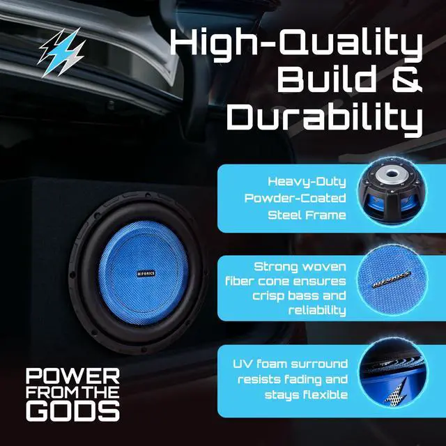 Alt view image 3 of 7 - Elite 8 Inch Shallow Mount Car Subwoofer, Dual 4 Ohm, 2-Pack | Farmhouse Venetian Rectangular Flower Box Plant Saucer Drip Tray for Indoor/Outdoor Planter Containers
