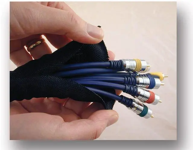 Main image of 1/2 inch Snakeskin Wire & Cable Cover - Black - 50 feet