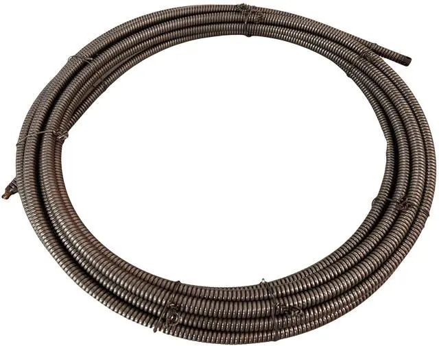Main image of DCD 61025SP2 Drain Cleaning Cable, 5/8" x 25' with Inner Core and Pin-Locking Cable Couplings. Using 3/16" Diameter Roll Pin. Compatible with Spartan Tool Model 300 Machine
