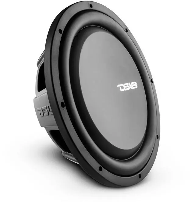 Main image of PSW12.4D 12" Shallow Mount Subwoofer 1200 Watts Max Power 600 Watts RMS Dual Voice Coil 4+4 OHMS Water Resistant - Best Sub for Tight Spaces in Car & Trucks - 1 Speaker