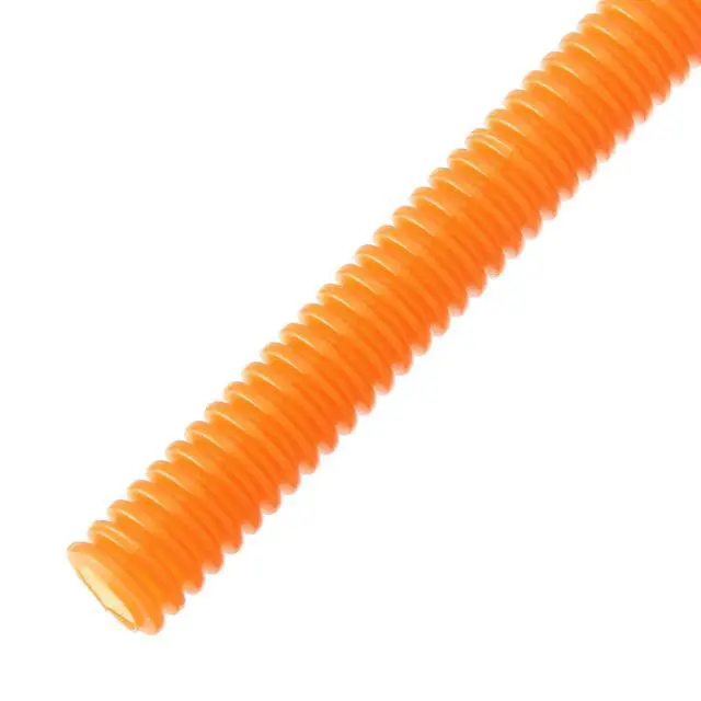 Alt view image 2 of 3 - Slit Wall Corrugated Loom Tubing, Orange, 100 ft. x 1 in. Dia