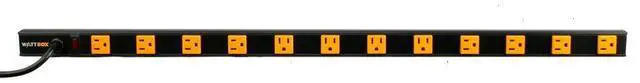 Main image of ® Vertical Rack Mount Power Strip with Aluminum Housing WB-100-VPS-12