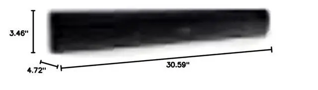 Alt view image 2 of 3 - 12V 40W 2.1 Channel Soundbar FSB24SA2C-BL, black