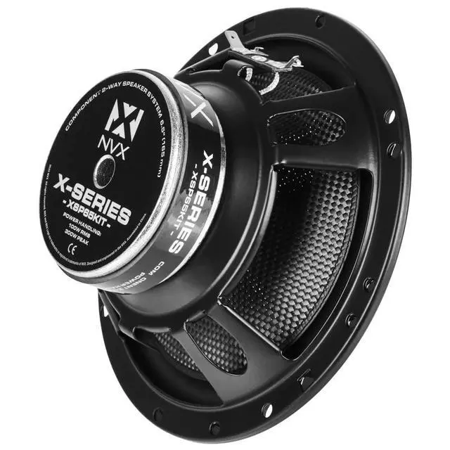 Alt view image 7 of 7 - ® XSP65KIT 6.5" Car Speakers, 600W Max, 200W RMS, 2-Way 6-1/2 inch Component System w/ 1" Silk Dome Tweeters & Passive X-Overs, Easy to Install in Cars/Trucks/Doors (Pair)