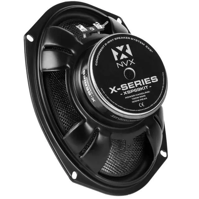 Alt view image 6 of 7 - ® XSP69KIT 6x9 Car Speakers, 600W Max, 300W RMS, 2-Way Component System w/ 1" Silk Dome Tweeters & Passive X-Overs, Easy to Install in Cars/Trucks/Doors (Pair)