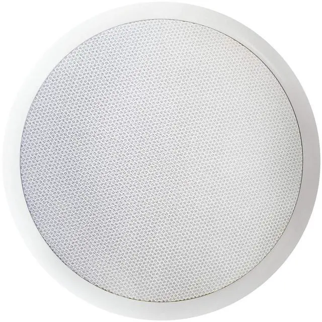 Alt view image 7 of 7 - America H-310C 250-Watt 3-Way 10" in-Ceiling Speaker with Pivoting Tweeter & Midrange Plus Metal & Cloth Grilles, White