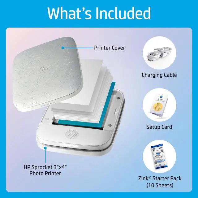 Alt view image 3 of 7 - Sprocket 3x4 Instant Photo Printer - Kit: 20 Pack Zink Paper, Case, Photo Album, Markers, Sticker Sets
