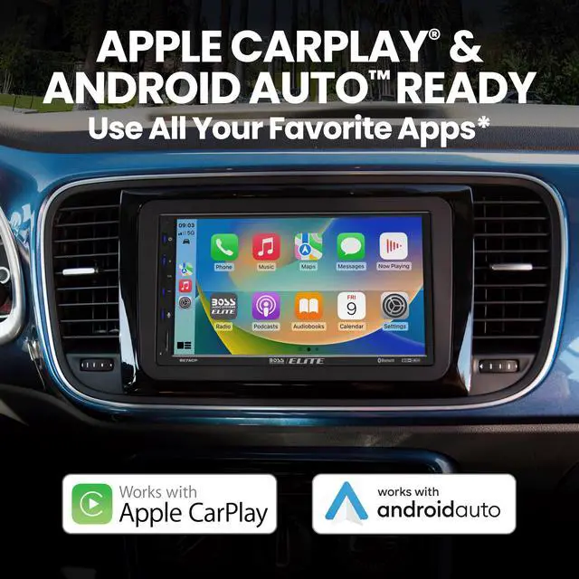Alt view image 4 of 6 - BE7ACP-C Car Stereo, CarPlay, Android Auto, Backup Cam