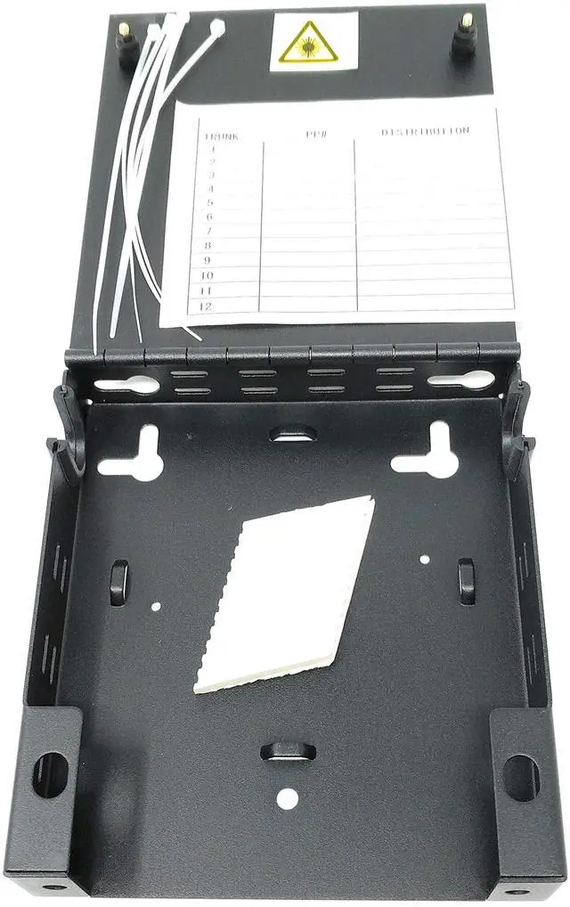 Alt view image 4 of 5 - Wall Mount Fiber Enclosure with Splicing Module and Loaded 6 Port LC-UPC OM3 Multimode Duplex LGX Panel