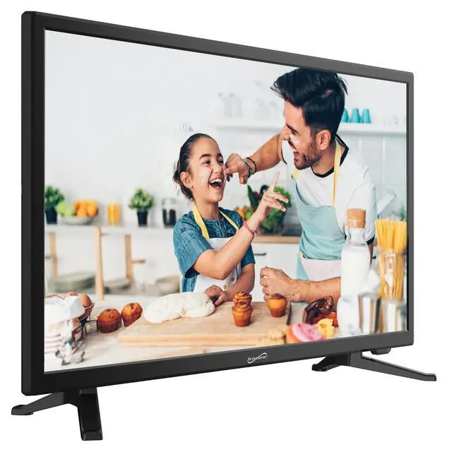 Alt view image 2 of 7 - SC-2412 24-Inch HDTV & Monitor with Built-in DVD Player, 1080p,Vibrant Colors, HDMI/USB/AC Ports, TV-to-PC Transition, and AC/DC Compatibility