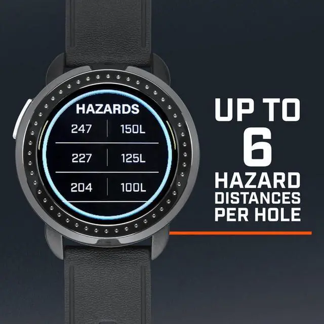 Alt view image 6 of 7 - Bushnell Golf iON Elite GPS Smartwatch (Black) | 38,000 Courses, Slope Compensation, Hazard Info, Color Touchscreen, Distance Calculator, Magnet Mount, Scorekeeping | Signature Series Power Bundle