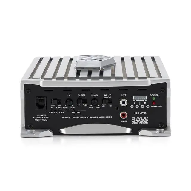 Alt view image 5 of 7 - Boss Audio AR1500M 1500W Mono A/B MOSFET Power Car Amplifier + Remote (2 Pack)