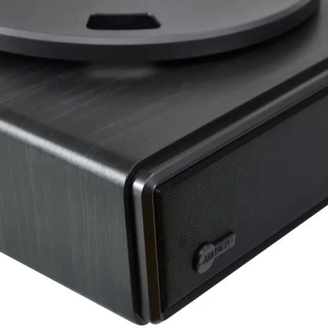 Alt view image 5 of 6 - Huygens High Fidelity Bluetooth Record Player with Built-in Speakers Belt Drive Vinyl Turntable with Moving Magnet Cartridge, Bluetooth Input Output and Aux-in (Huygens Black)
