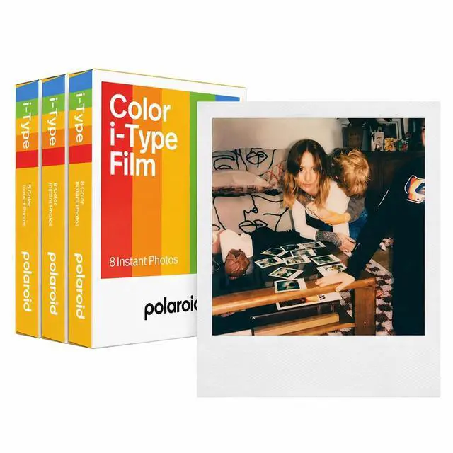 Alt view image 3 of 7 - Now+ Generation 3 iType Instant Camera in White + 24 Film Bundle | Includes 8-Photo Color i-Type Film, Instant Photography for Travel, Parties & Gifts, Dual-Lens Autofocus, USB-C