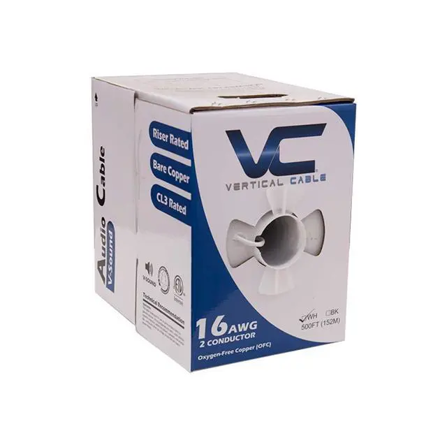 Alt view image 2 of 3 - 2-Conductor 16AWG Wire Speaker Cable, 500-Feet