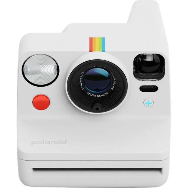 Alt view image 5 of 7 - Now+ Generation 3 i-Type Instant Camera in White + 16 Film Bundle | Includes 8-Photo Color i-Type Film, Instant Photography for Travel, Parties & Gifts, Dual-Lens Autofocus, USB-C