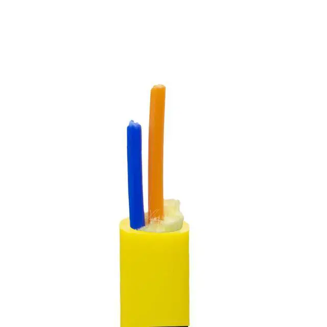 Alt view image 2 of 6 - 2 Strand Fiber Optic Cable Spool Singlemode(OS2), Yellow, 2000ft | 9/125, Indoor, Riser Rated, G652.D, Corning SMF-28, Aramid Yarn