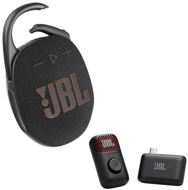 Main image of Clip 5 Bluetooth Portable Speaker Bundle with EasySing Mic Mini (Black)
