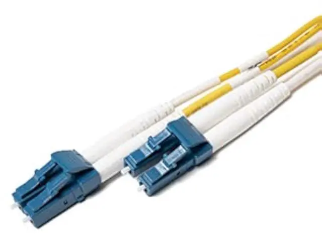 Main image of 10Pk 2M OS2 LC LC Single Mode Fiber Optic Cables - 10 Pack | Duplex 9/125 LC to LC Singlemode Jumper Cord 2 Meter (6.56ft) | Pack Options: 2, 4, 6, 10, 12, 24 | PVC Optic-Cord lc-lc
