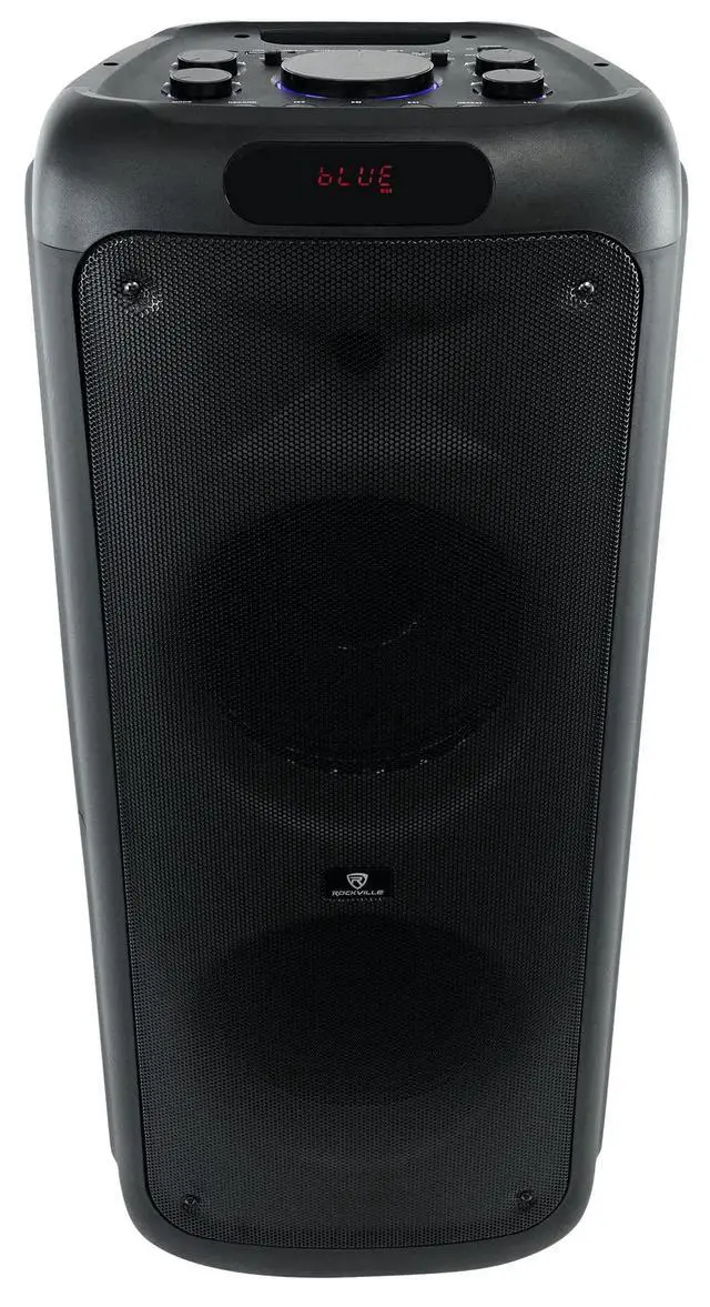 Alt view image 6 of 7 - BASS Party 10 Dual 10" Portable Battery LED Party Bluetooth Speaker